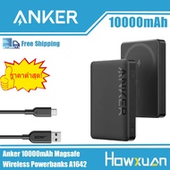 Anker 334 MagGo แบตเตอรี่ (PowerCore 10K)10000MAh ไร้สาย Magsafe พร้อม USB-A 0.6ม. ไปยัง USB-C สายสำหรับ iPhone 14/13/12 Pro Max Anker A1642ชาร์จเร็วสำหรับ iPhone