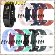 SHOUOUY Silicone Strap Smart Watch Accessories Bracelet Sports Wrist Strap for HUAWEI Band 4 ADS-B29