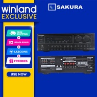 Sakura by Winland Digital Karaoke Stereo Mixing Amplifier 750watts~1400watts with USB / SD Slot AV-7