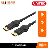 Unitek 2-Meters 8K 60Hz DisplayPort 1.4 Support 3D Display Gold Plated Cable (C1624BK-2M)