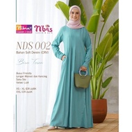 HY947 GAMIS NIBRAS NDS 002 Baju Gamis Nibras Syari Wanita Dewasa Polos