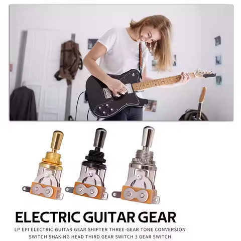 3 Way Electric Guitar Selector Guitar Part Pickup Portable Brass Switch Lightweight Toggle Music Ele