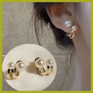 ➣ ❐ ♕ 925 Silver Pearl Earring Korean Elegant Simple Earrings for Women Girl hikaw Fashion Accessor
