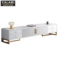 Calami Tv Console Light Luxury Tv Cabinet Nordic Style Cabinet Modern Simple Living Room Household Small Family Tea Table Tv Cabinet Floor Cabinet CA144