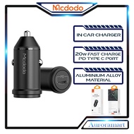 Mcdodo In Car Charger 30W 33W PD Fast charging Type C port In Car Charger USB-C adapter chargers ker