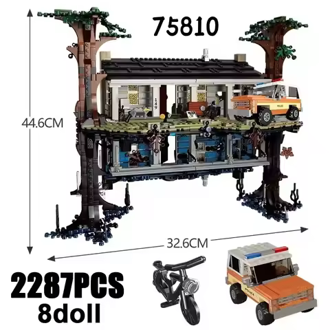 75810 Strange Story Characters Turn Upside Down Model Gift 2287PCS Assemble Brick Children Education