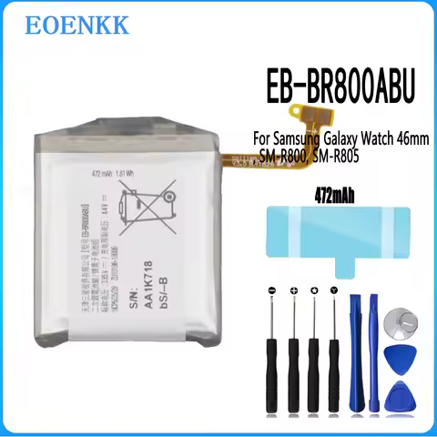 2026 Years EB-BR800ABU Battery For Samsung Galaxy Watch 46mm, SM-R800, SM-R805 high capacity Capacit