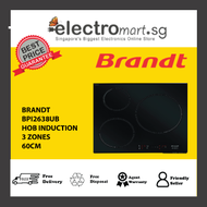 BRANDT BPI2638UB 60 CM INDUCTION HOB 3 ZONES