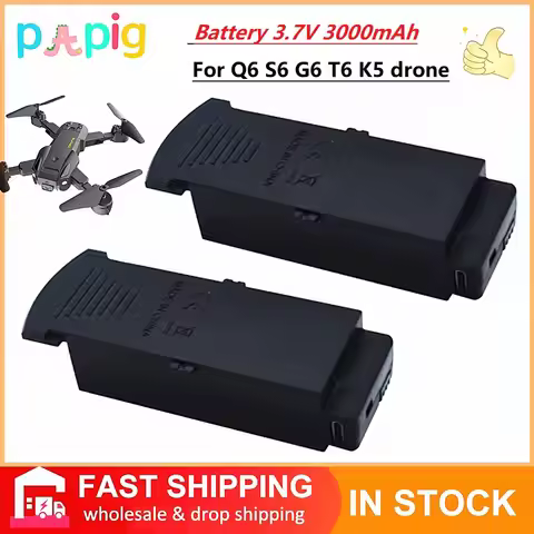 Upgrade Q6 Drones Battery 3.7V 3000mAh for G6 S6 8K RC Quadcopter Spare Parts For G6 Pro Rechargeabl