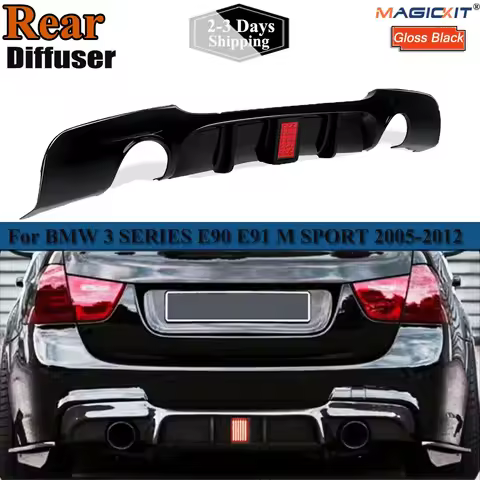 Rear Bumper Diffuser Lip Splitter For BMW 3 Series E90 E91 M Sport 2005-2012 MP Style Car Replacemen