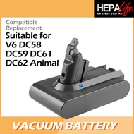 V6 DC58 DC59 DC61 DC62 Animal SV07 2200mAh Compatible Vacuum dyson battery - Hepalife