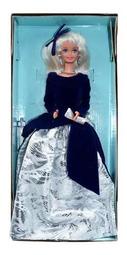 Ken &amp; Barbie #15571 _ 收藏型芭比娃娃 _ 1995 雅芳芭比 - 冬季天鵝絨 ☆盒舊損