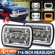 CO LIGHT  5x7 /7x 6 inches Car Led Headlight Automotive Square Headlamp Assembly Waterproof 400W 800