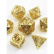 Polyhedron Metal Hollow Dice COC Running Team DND Dungeons and Dragons Suluk Dice D Dice