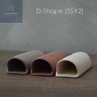 [AQUAFRESH] D Shape SS2-Laundryer Cave Premium Quality For Small Size Fish Maw Zebra Pleco
