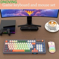 DNOVING Keyboard Mouse Set,  Lighting 98 Key Layout RAIKU T98 Keyboard,  Backlight USB Connection Lu