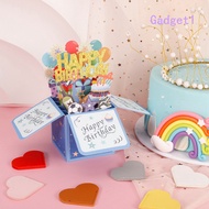 (GDT) Happy Birthday 3D Box Greeting Card Happy Birthday Wishes Greeting Card