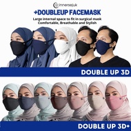 InnerSejuk Double Up 3D & 3D Plus Facemask, TIeback & Earloop