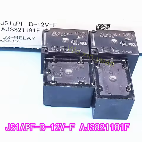 5PCS/LOT JS1APF-B-12V-F New Relay AJS821181F 4-pin 12VDC 10A 250V DIP4