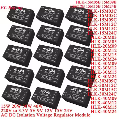Isolated Regulator Power Supply Module AC to DC 220v to 3V/5V/9V/12V/15V/24V HLK-10M05 10M09 HLK-10M