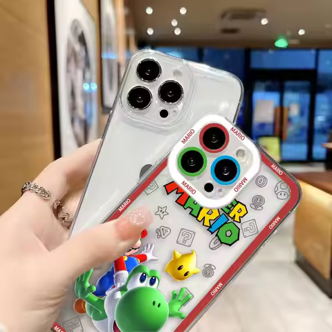 Game Super M-Mario Bros Clear Phone Case For OPPO A6X A98 A79 A78 A74 A60 A58 A57 A55 A54 A53 A17 A1