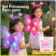 【Halo】 Fairy Wings Costume Set Fairy Costume Set Butterfly Wings Kids Girls Costume Party