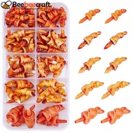 1box Plastic Craft Noses Making Supplies for Christmas Snowman Making Orange 24.5x7x8mm 69pcs/box