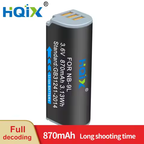 HQIX for Canon POWERSHOT N N2 510 SD4500 IS IXUS 500 1000 1100 HS IXY 50S camera NB-9L Charger Batte