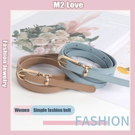 Belt Woman For Dress Women's Fashion Thin Belt Casual And Versatile PU Belt Tali Pinggang