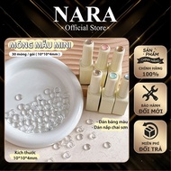 Round jelly nails in sample paint - Pack of 30 tablets - Bottle cap sample colored nails - Sample co