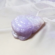 冰糯紫羅蘭翡翠三腳蟾蜍 | 天然緬甸玉翡翠A貨 | 送禮