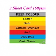 A3 160gsm 3sheet 6sheet Card 160 GSM Light or Dark Colour (100S)