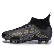 ＜830＞Men High Anlkle Football Boots Kids Professional Cleat Soccer Shoes Outdoor Training FG/TF Snea