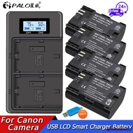 2000mAh LP E6 LPE6 LP-E6 LP-E6N Battery For Canon EOS 5DS R 5D Mark II 5D Mark III 6D 7D 80D 90D EOS 5DS R Camera LCD Ch