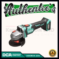 DCA 20V MAX 4'' Cordless Brushless Angle Grinder ADSM04-100(EM) ADJUSTABLE SPEED
