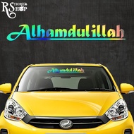Car Sticker Muslim Style Car Sticker Alhamdulillah Sticker Kereta / RS 8122