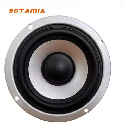 SOTAMIA 1Pcs 4 Inch Midrange Speaker 8 Ohm 20W Rubber Edge Audio Speaker HIFI Sound Music Loudspeake