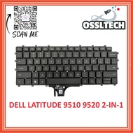 DELL Latitude 9510 9520 2-in-1 01JHJY 0JFT8R 0J1TWW 0K4PVD Laptop Replacement Keyboard