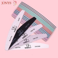 JONYS Sandpaper Nail File, Professional Double Sided Nail File, Durable 80/100/150/180/240Grit Nail 