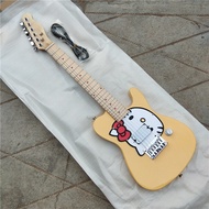 New MINI Kitty TL Style 6 Strings Electric guitar Sycamore Body&Maple Fingerboard Fixed Bridge Scale