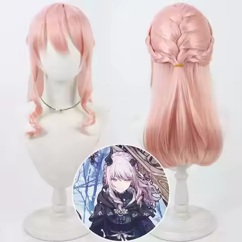 Project Sekai: Colorful Stage feat. Akiyama Mizuki Cosplay Wig 60cm Long Pink Heat Resistant Synthet