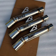 Super open Canister Tube type KOU Daeng4 Aun Exhaust Only pipe 51mm for universal motorcycle