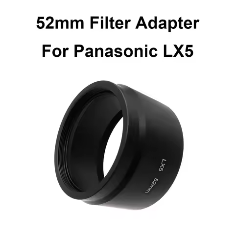 Filter Adapter Tube 52mm Metal for Panasonic DMC LX5 camera for filter (UV / CPL / ND etc.) lens hoo