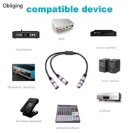 BLING Hot Sale 0 5M XLR Y Splitter Cord 3Pin XLR 1 Female to 2 Male  Cable