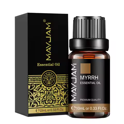 MAYJAM 10ML Myrrh Camphor Thyme Vetiver Cypress Cajeput Essential Oil For Humidifier Diffuser Burner