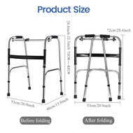 Adult Walker for Adult Adjustable Foldable Portable Walking Stainless Steel Handicapped Medical Walk