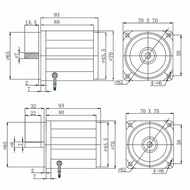 xstudio-PH 220V AC Geared Motor 15W 3IK15GN C Set Speed Gear Box 50K Reduction Ratio 0.15A