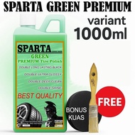 Green SPARTA PREMIUM Tire Polish Concentrate Dashboard/ Car Seat/ Car Motorcycle Tire Blackener Tire