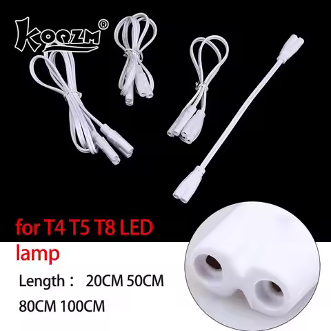 LED Tube Lamp Connected Cord Flexiable Connecting Cable T4 T5 T8 Light Connector Single And Double-e