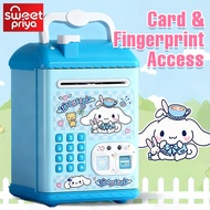 Cinnamoroll Digital Money Bank ATM Machine Fingerprint Unlock Electric Music Tabung Duit Kartun Hadi